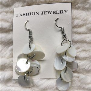 Dangling shell earrings